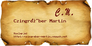 Czingráber Martin névjegykártya